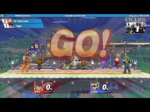 CSB 48 - Ridlay (Ryu, Shulk, Cloud) vs Poke (Luigi, DK) - SSB4 WSF