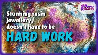 Mottled foil, abalone shells and stunning results - UV Resin