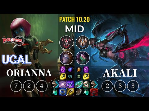 KT Ucal Orianna vs Akali Mid - KR Patch 10.20