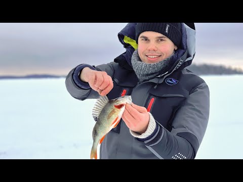 Ahvenen pilkintää myrskytuulessa