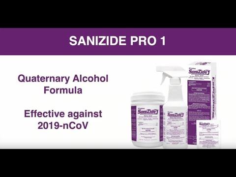 Clean & Disinfect in One Easy Step with SaniZide Pro 1 - Safetec of America, Inc.