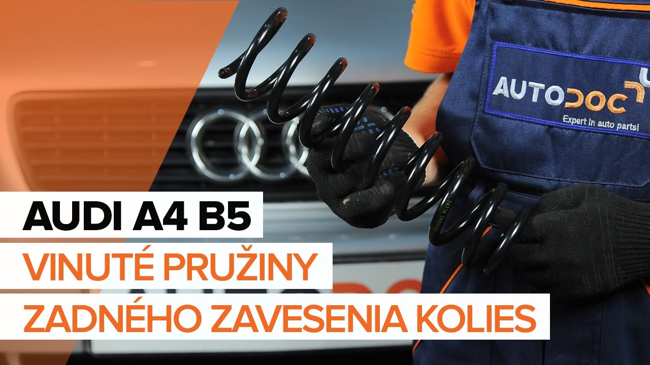 Ako vymeniť zadné pružina podvozku na Audi A4 B5 Avant – návod na výmenu