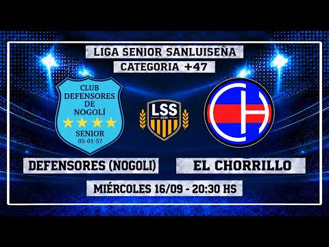 Liga Senior Sanluiseña | Categoría +47 | Defensores (Nogolí) Vs. El Chorrillo