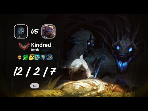 Kindred Jungle vs Poppy - KR GrandMaster Patch 13.10