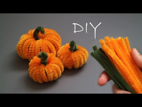 SO SIMPLE Pipe Cleaners Pumpkin Halloween DIY