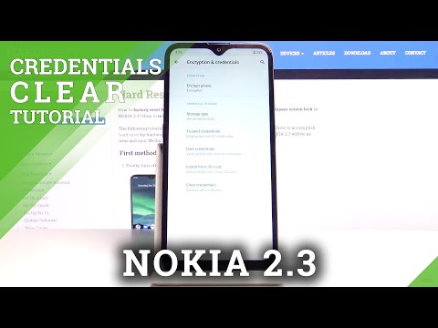 Clear Credentials in NOKIA 2.3 – Delete Certificates and Licenses