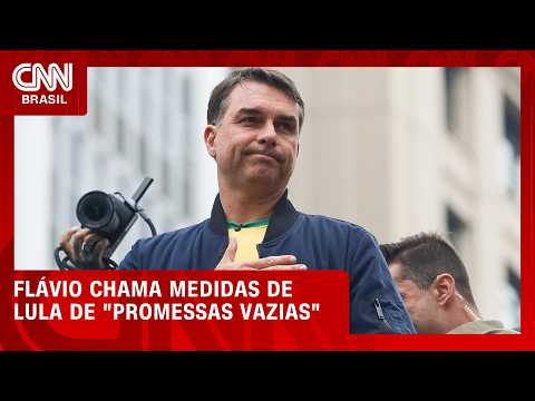 Flávio aposta em discurso de “desespero” e “promessas vazias” de Lula | CNN 360°