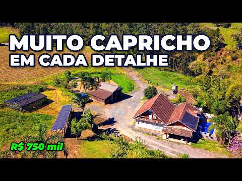 SÍTIO COM 3.4 HECTARES E MUITO CAPRICHO EM SALETE-SC
