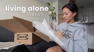 living alone diaries | building furniture, cooking at home & more