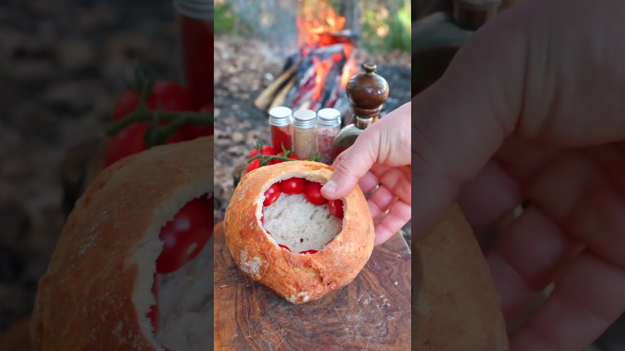 This Bread Bowl Melts Perfectly Over Campfire
