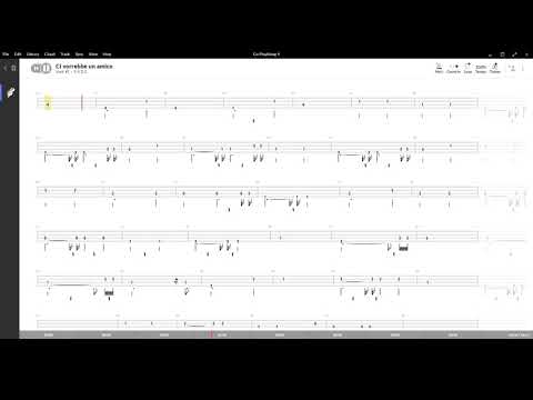 Ci vorrebe un amico ( Antonello Venditti ),Tablatura e base Senza Basso - Backing bass track-NO BASS