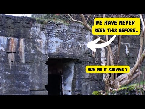 German WW2 bunkers with UNREAL features still here. We have never seen this before !