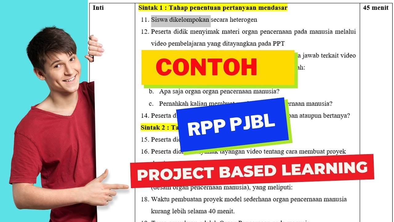 Contoh RPP PJBL PROJECT BASED LEARNING