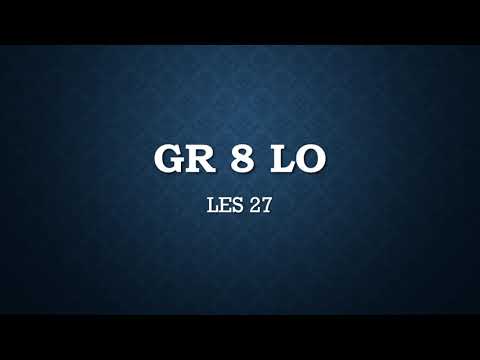 LO GRAAD 8: 22 Julie 2020 - periode 8 (22088)