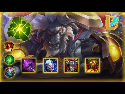 Alistar WILD RIFT Baron Lane Is Insane Patch 2.4d (Pro Build&Runes) - GAMEPLAY