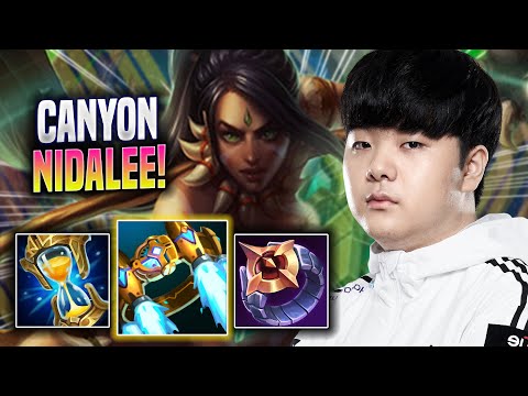 CANYON PERFECT GAME WITH NIDALEE! - DK Canyon Plays Nidalee JUNGLE vs Graves! | Season 2022