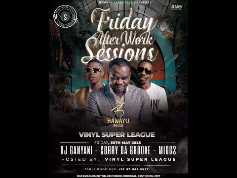 Dj Ganyani At Hawayu Lifestyle Vinyl Super League sessions #djcorrydagroove