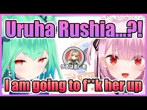 Mikeneko Battling Against Uruha Rushia in Smash Bros and Is Determined to Beat Her...【Hololive】