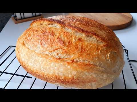 Simple & Soft Sourdough Bread (No Yeast)! Perfect Recipe for Beginners