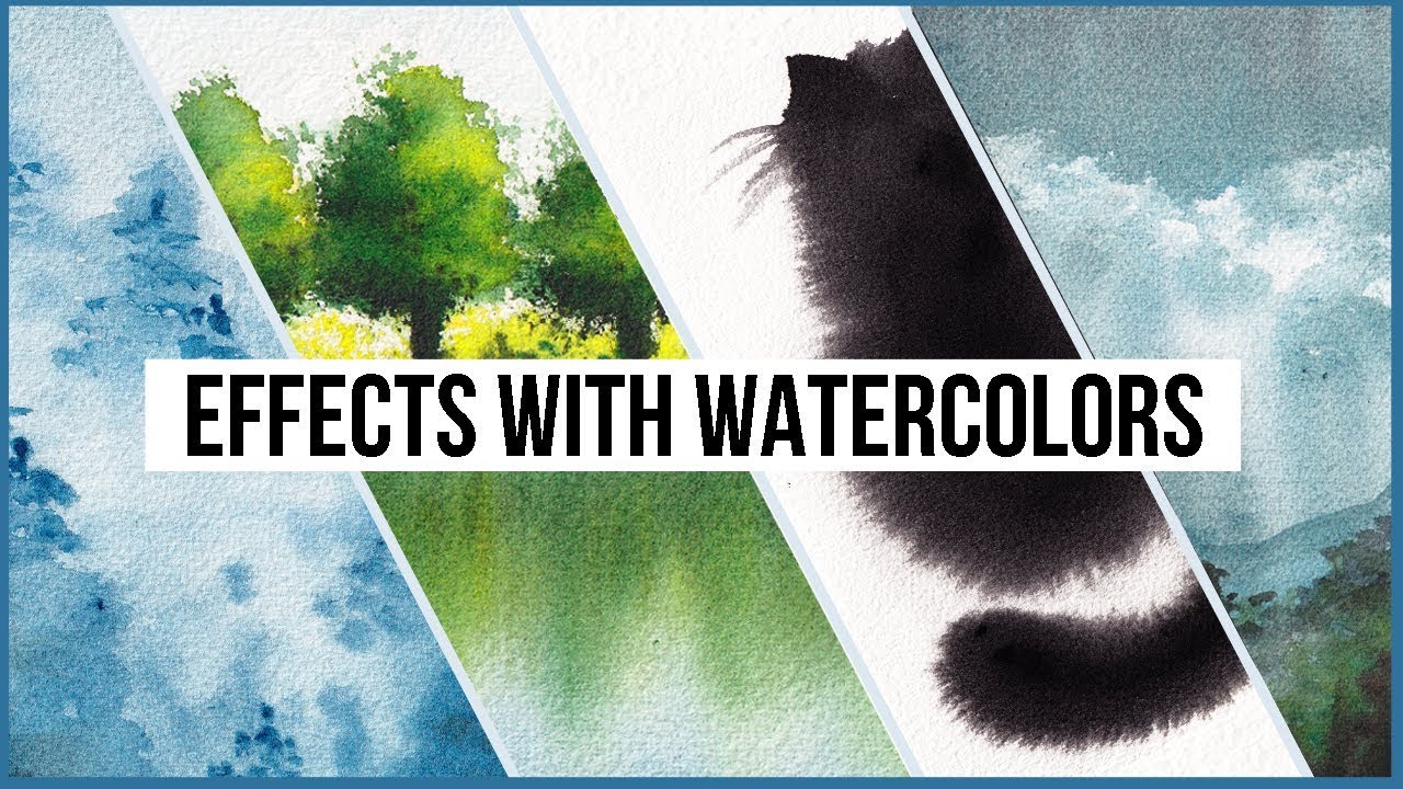 create effects with watercolor painting techniques by makoccino