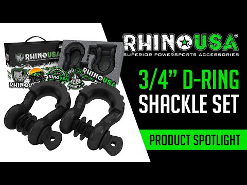 Rhino USA - 3/4" D-Ring Shackle Set | Product Spotlight