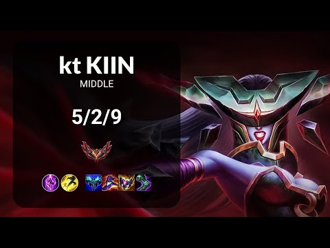 kt Kiin Lissandra vs T1 Oner Ahri MIDDLE - KR GRANDMASTER Patch 13.16