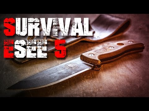 ESEE 5 Survival Bushcraft Messer Review Test Outdoortest EDC (Deutsch/German) Outdoor