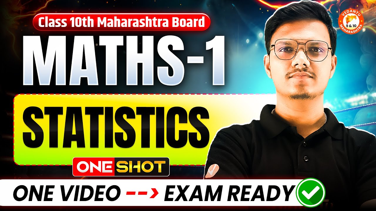 Statistics Class 10 One Shot | Maths 1 Chapter 6 Class 10 MH Board | 10th Prelims Maths | Pravin Sir