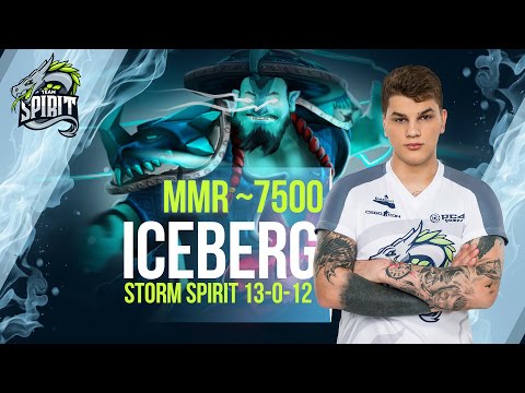 Iceberg plays Storm Spirit 13/0/12 ~7500 mmr