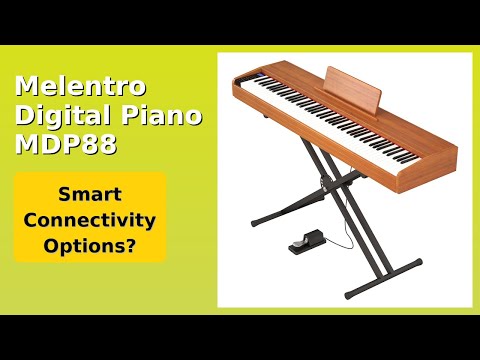 Melentro 88-Key Digital Piano – Includes X-Stand and Pedal – Excellent Condition - Black image 8