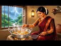 Routine 1990s Monsoon Evening In A Indian Village Hot Crispy Pakoras Cozy Ghibli ASMR