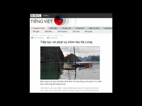 07-03-2011 - BBC Vietnamese - Tiếp tục xử phạt vụ chìm tàu Hạ Long