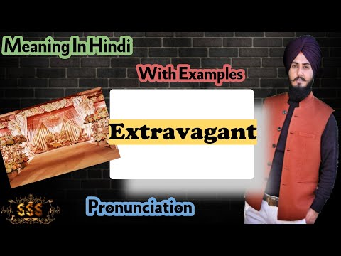 Extravagant Meaning In Hindi With Examples