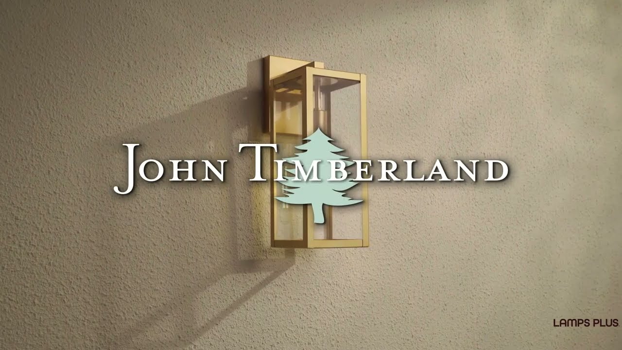 Video 1 Watch A Video About the John Timberland Titan Soft Gold Clear Glass Outdoor Wall Light