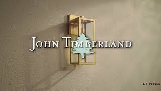 1_Watch A Video About the John Timberland Titan Soft Gold Clear Glass Outdoor Wall Light
