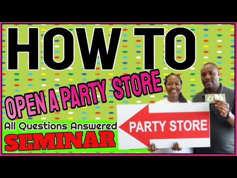 , title : 'How To Open An Your Own Independent Party Store - Seminar  Recorded Live'