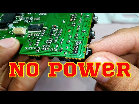 How to repair NO POWER radio cd || Soundlook CD Radio SAD-4958