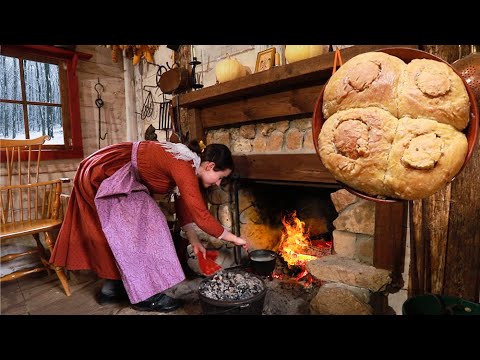 Cooking Dinner in 1830 IS HARD |No Talking Real Historic Recipes|