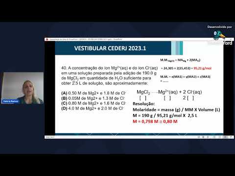 Emancipa RJ - Análise das Questões de Química do Vestibular Cederj 2023.1