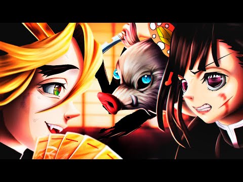 Kanao e Inosuke vs Douma Rap | Ataque a la Fortaleza Infinita (Parte 4) | Kyba