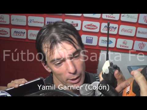 Yamil Garnier, luego de su gol en el clásico