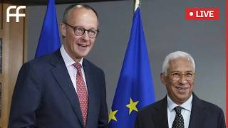 LIVE: German Chancellor Merz and Costa Address EU Summit Agenda and Ma