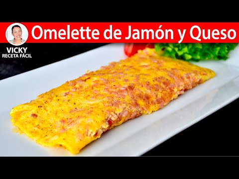 #Desayuno Rápido #OMELETTE DE JAMÓN Y QUESO | #VickyRecetaFacil