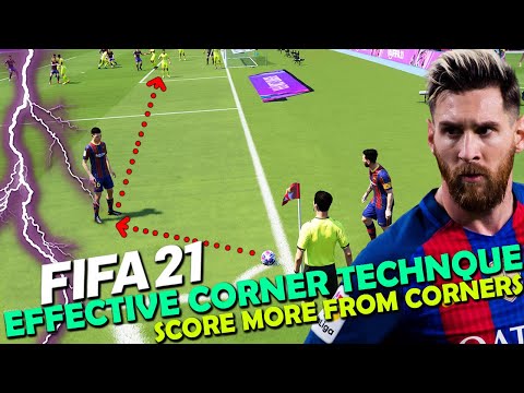 The MOST EFFECTIVE CORNER TECHNIQUE in FIFA 21 | SCORE MORE from CORNERS | FIFA 21 CORNER TUTORIAL