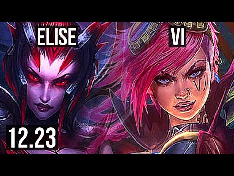 ELISE vs VI (JNG) | 10/1/6, 500+ games, Godlike | KR Diamond | 12.23