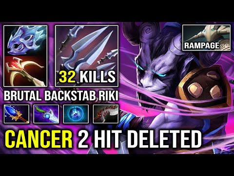 WTF 2 Hit Delete Riki Even Double Rampage Sven Can't Handle Him | 100K Damage 7.30c Dota 2