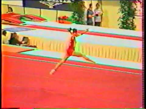 Sun Xiaojiao (CHINA) 2001 World Gymnastics Championships - Team Prelims Floor Exercise