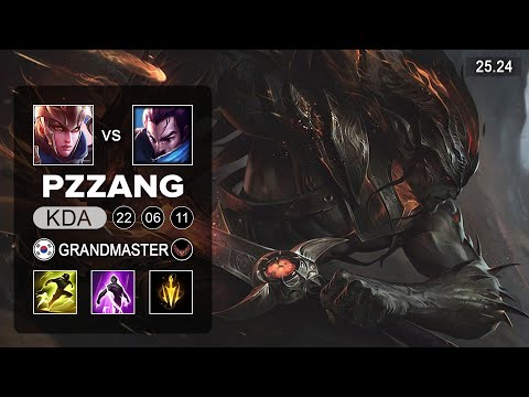 PzZZang Yasuo vs Quinn Top - KR Grandmaster - Patch 25.24 Season 15