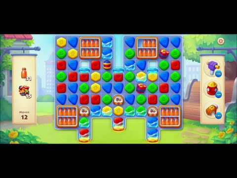 TOWNSHIP   Colorful Puzzle  Match -3  game level # 2154