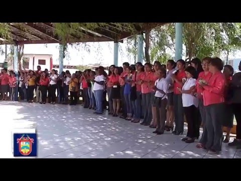 Izamiento de la bandera por el Dia Internacional de la Mujer